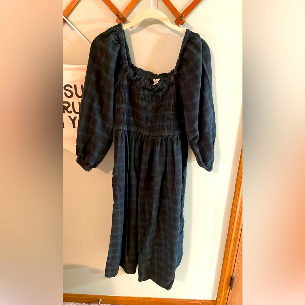J. Crew Plaid Flannel Dress